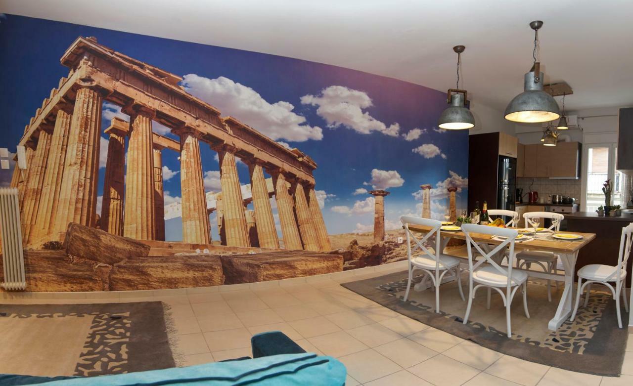 Just Athens Apt 130Sqm One Step From Metro Exterior photo